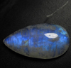49.95cts Truly Very Very Beautifull Rainbow MOONSTONE - Amazing Full Blue Rainbow Flashy Fire Tear Drops Cabochon Huge size - 22x40 mm approx